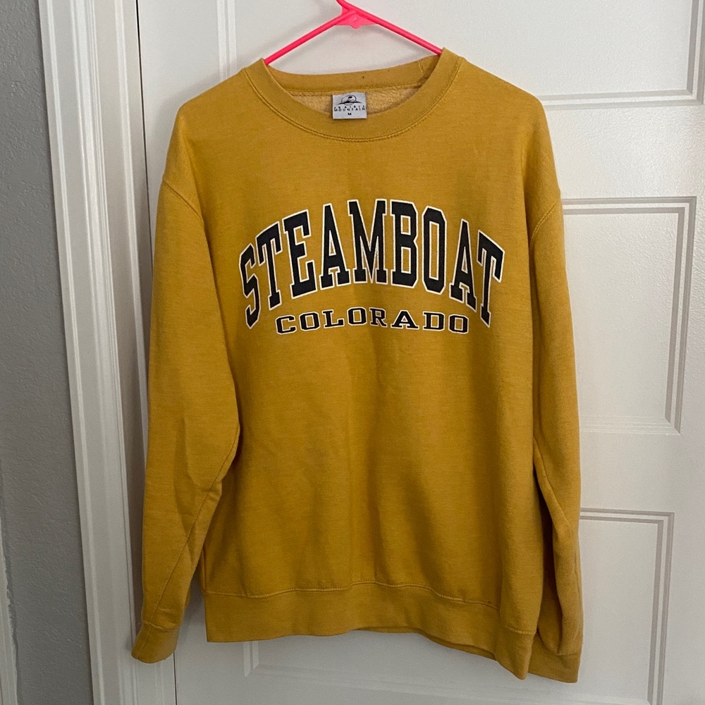 Steamboat Colorado Mustard Yellow Sweater